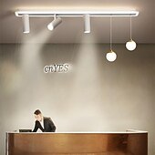 cheap Chandeliers-LED Ceiling Light With Spot Light Porch Light Modern White 80cm 100 cm Single Design Chandelier Metal Artistic Style Modern Style Stylish Painted Finishes 220-240V 110-120V