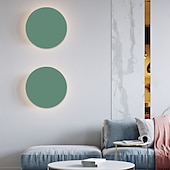 abordables Appliques murales encastrées-lightinthebox 1 lumière 15 cm applique murale LED lampes murales design circulaire mini style simple / moderne / contemporain salon chambre salle à manger lumière en métal 110-120v / 220-240v
