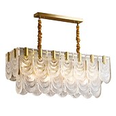 economico Lampadari-led lampada a sospensione cristallo cucina isola oro chiaro 100 cm lanterna desgin lampada a sospensione metallo elettrolitico moderno 220-240v 110-120v