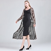 cheap Wedding Guest Wraps-Shawl &amp; Wrap Women&#039;s Wrap Elegant Bridal Long Sleeve Tulle Wedding Wraps With Split Joint For Wedding Summer