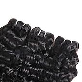 cheap 3 Bundles Human Hair Weaves-3pcs Water Wave Human Hair Bundles 8-28inch Human Hair Weave Bundles Wigs Brazilian Human Hair Extensions For Women
