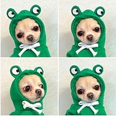 billiga Hoodies-hund hoodie kläder- hund grundtröja kapp söt morot form varm jacka utomhus husdjur kallt väder kläder outfit ytterkläder för små hundar katter valp små djur