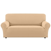 ieftine Cuvertură Canapea-husă de canapea elastică husă elastică visiniu canapea secțională fotoliu loveseat 4 sau 3 locuri canapea în formă de l protector de mobilă husă anti-alunecare moale lavabilă