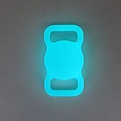 abordables Fundas Airtag-teléfono Funda Para Apple AirTag AirTag Estuche de silicona Portátil Con Llavero Anti-perdida Color sólido Silicona