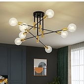 voordelige Spoetnik-ontwerp-4/6/8-lichts kroonluchters geometrische vormen hanglamp metaal nieuwigheid stijlvol geometrisch geschilderde afwerkingen artistiek modern noords woonkamer slaapkamer eetkamer 220-240v 110-120vlamp niet inbegrepen