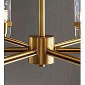 cheap Chandeliers-LED Pendant Light Crystal Chandelier Unique Design Copper Nordic Style 4 6 8 12 Heads 220-240V 110-120V