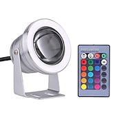 お買い得  水中ライト-LED池プールライト水中噴水スポットライトリモコンrgb防水色変更12v風景用LEDビーズ