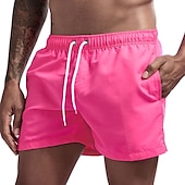 baratos shorts de natação masculinos-calções de banho masculino calções de banho com forro de malha calções de prancha de secagem rápida cordão elástico respirável com bolsos - natação surf praia desportos aquáticos cor sólida primavera