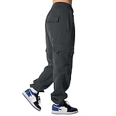 cheap Running Pants &amp; Tights-Women&#039;s Joggers Cargo Pants Drawstring Baggy Bottoms Athletic Athleisure Winter Breathable Soft Sweat wicking Gym Workout Running Jogging Sportswear Activewear Solid Colored Black White Army Green