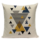cheap Geometric Style-Geometry Double Side Cushion Cover 1PC Soft Throw Pillow Cover Cushion Case Pillowcase for Sofa Bedroom Livingroom Superior Quality Machine Washable  Outdoor Cushion for Sofa Couch Bed Chair