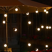economico Plug in elettrico-luci stringa lampadina a led per esterni 5m 10m 20m luci stringa 50 100 150 led 2835 smd 1 set bianco caldo multi colore festa decorativa vacanza 100-240 v