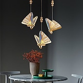 cheap Pendant Lights-1/2-Light LED Pendant Light Luxury Creative LED Color Butterfly Pendant Lamps Modern Bedroom Bedside Cafe Bar Retest Stair Lights 110-120V 220-240V