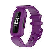 זול להקות שעונים של Fitbit-צפו בנד ל פיטביט Ace 3 סיליקון רך תַחֲלִיף רצועה עם קייס עמיד במים מתכוונן צמיד