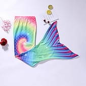 abordables Maillot de bain sirène-Enfants Fille One Piece Maillots de bain sirène Maillot de Bain Plage Le Jour des enfants Géométrique Maillots de bain 4-12 ans Eté Bleu Fuchsia