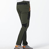 cheap Trousers &amp; Shorts-Men&#039;s Cargo Pants Hiking Pants Work Pants Trousers Safari Outdoor Pants Water Resistant Windproof Quick Dry Stretch 3 Zipper Pocket Elastic Waist Bottoms Black Khaki Army Green Climbing