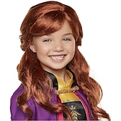cheap Movie Character Wigs-Princess Red Wigs For Women Cosplay Wig Curly Bob Wig Dark Brown Light Blonde Orange Red Blonde Synthetic Hair Women&#039;s Red / Daily （No Accessories Only Wigs) Halloween Wigs