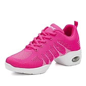 baratos Ténis de Dança-tênis de dança de malha respirável feminino – perfeito para dança fitness, dança moderna, dança jazz e mais sapatos femininos