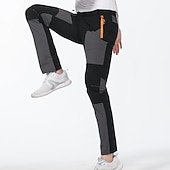 billiga Botten-vattentäta vandringsbyxor för män byxor arbetsbyxor cargobyxor safari utomhusbyxor vindtät snabbtorkande stretch nylon spandex 3 dragkedjeficka elastisk midja underdel svart khaki armégrön klättring
