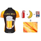 economico Maglie da uomo-Per uomo Maglia da Ciclismo A Motivi Divertente Birra dell'Oktoberfest Manica Corta Bicicletta Top con 3 tasche posteriori Mountain Bike MTB Ciclismo su strada Resistente ai Raggi UV Asciugatura