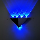 abordables Appliques murales d&#039;intérieur-Lightinthebox Applique murale LED moderne 5 W Triangle LED Applique murale luminaire couloir intérieur haut bas applique murale pour théâtre studio restaurant hôtel multicolore