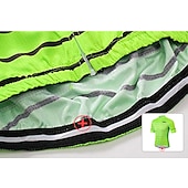 Χαμηλού Κόστους Ανδρικές φανέλες-Ανδρικά Φανέλα ποδηλασίας Συμπαγές Χρώμα Ριγέ Με Μοτίβο Κοντομάνικο Ποδήλατο Αθλητική μπλούζα Μπολύζες με 3 πίσω τσέπες Ποδηλασία Βουνού Ποδηλασία Δρόμου