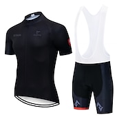halpa Miesten vaatesarjat-pyöräilypaita strava pyöräilypaita lyhythihainen setti maillot ciclismo univormut nopeasti kuivuvat pyörävaatteet mtb-paita (väri: c4, koko: l)