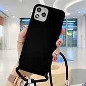 cheap iPhone Cases-Colorful Silicone Lanyard Case for iPhone 16e 16 15 Pro Max Plus 14 13 12 11 Pro Max Mini X XR XS Max 8 7 Plus – Soft Touch, Full Body Protective, Crossbody Strap
