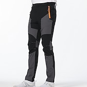 billiga Botten-vattentäta vandringsbyxor för män byxor arbetsbyxor cargobyxor safari utomhusbyxor vindtät snabbtorkande stretch nylon spandex 3 dragkedjeficka elastisk midja underdel svart khaki armégrön klättring