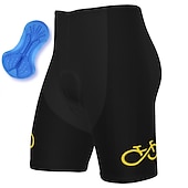 cheap Men&#039;s Shorts, Tights &amp; Pants-Men&#039;s Cycling Road Shorts Bike Shorts Cycling Padded Shorts Bike Shorts Padded Shorts / Chamois Mountain Bike MTB Road Bike Cycling Sports Graphic 3D Pad Cycling Breathable Quick Dry Black Yellow