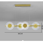 お買い得  シャンデリア-LED　ペンダント　ライト　80cm　シングル　デザイン　シャンデリア　メタル　アーティスティック　スタイル　モダン　スタイル　スタイリッシュ　塗装仕上げ　LED　モダン　220-240v