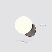 economico Luci da parete-Lightinthebox applique da parete a led opaco moderno stile nordico lampade da parete applique da parete a led soggiorno sala da pranzo applique da parete in vetro 110-240 v