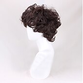 abordables Pelucas de personajes de películas-Frodo Baggins peluca cosplay marrón corto rizado pelo sintético resistente al calor pelucas de juego de rol pelucas de halloween