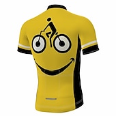 abordables Maillots pour hommes-Homme Maillot de cyclisme Graphique Dessin animé Drôle Manche Courte Cyclisme Maillot Top avec 3 poches arrière VTT Vélo tout terrain Cyclisme sur route Séchage Rapide Bandes réfléchissantes Poche