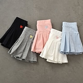 cheap Bottoms-Girls' 3D Solid Colored Skirt Summer Active Cotton Kids Toddler Baby School