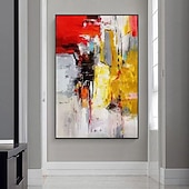 cheap Abstract Paintings-Oil Painting Handmade Hand Painted Wall Art Modern Abstract Home Decoration Decor Stretched Frame Ready to Hang