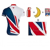 Bărbați Jersey de ciclism Cu model UK Steag Național Manșon scurt Bicicletă Jerseu Topuri cu 3 buzunare spate Ciclism montan Ciclism stradal Rezistent la UV Uscare rapidă Înapoi de buzunar ieftine Tricouri pentru bărbați-Bărbați Jersey de ciclism Cu model UK Steag Național Manșon scurt Bicicletă Jerseu Topuri cu 3 buzunare spate Ciclism montan Ciclism stradal Rezistent la UV Uscare rapidă Înapoi de buzunar