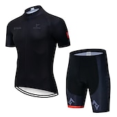 halpa Miesten vaatesarjat-pyöräilypaita strava pyöräilypaita lyhythihainen setti maillot ciclismo univormut nopeasti kuivuvat pyörävaatteet mtb-paita (väri: c4, koko: l)
