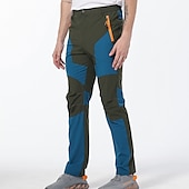 cheap Trousers &amp; Shorts-Men&#039;s Cargo Pants Hiking Pants Work Pants Trousers Safari Outdoor Pants Water Resistant Windproof Quick Dry Stretch 3 Zipper Pocket Elastic Waist Bottoms Black Khaki Army Green Climbing