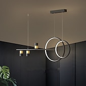 baratos Candeeiros de Lustre-levou luz pendente 100 cm design único lustre de metal estilo artístico estilo moderno acabamento pintado com estilo LED 220-240v moderno