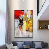 cheap Abstract Paintings-Oil Painting Handmade Hand Painted Wall Art Modern Abstract Home Decoration Decor Stretched Frame Ready to Hang