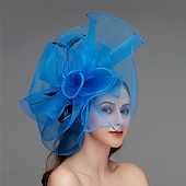 preiswerte Faszinator-Netz-Fascinator  Kopfschmuck  Kopfstück mit Feder  Blume  Trim 1 Stück Hochzeit  Besonderer Anlass  Damen-Tag Kopfstück um zu beeindrucken Derby-Fascinators Renntag-Kleid 2025