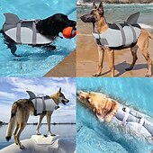 お買い得  ライフジャケット-犬用 犬のライフジャケット 調整可能 安全用具 犬服