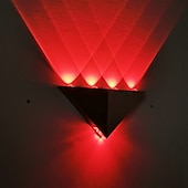 abordables Appliques murales d&#039;intérieur-Lightinthebox Applique murale LED moderne 5 W Triangle LED Applique murale luminaire couloir intérieur haut bas applique murale pour théâtre studio restaurant hôtel multicolore