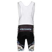 tanie Męskie zestawy odzieżowe-Męskie Koszulka i szorty z szelkami na rower Zestaw koszulek rowerowych Krótki rękaw Kolarstwo górskie Kolarstwie szosowym Lato Wiosna Zima Czarny Niebieski Miętowy Wzory Śmieszne Rower Wkładka 3D