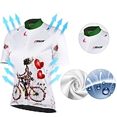 economico Maglie da donna-Per donna Maglia da ciclismo Manica corta Autunno Bicicletta Maglietta / Maglia Superiore con 3 tasche posteriori Ciclismo da montagna Cicismo su strada Traspirante Asciugatura rapida Design