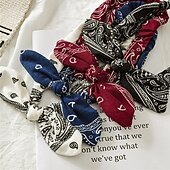 cheap Hair Styling Accessories-4 Pcs/set Vintage Bohemia Hair Bands for Girls Women Hair Accessories Soft Elastic Headband Retro Hoop Cross Turban Bandanas Headwear
