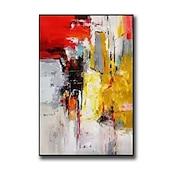 cheap Abstract Paintings-Oil Painting Handmade Hand Painted Wall Art Modern Abstract Home Decoration Decor Stretched Frame Ready to Hang