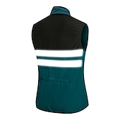 cheap Men&#039;s Jackets &amp; Gilets-WOSAWE Men&#039;s Cycling Jersey Cycling Vest Sleeveless Mountain Bike MTB Road Bike Cycling Green Black Dark Blue Bike Vest / Gilet Jersey Windproof Breathable Lightweight Reflective Strips Back Pocket