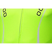 お買い得  男性用衣料品セット-男性用 ビブショーツ付きサイクリングジャージー 半袖 マウンテンサイクリング ロードバイク 秋 イエロー ライトグリーン レッド バイク スーツウェア 高通気性 速乾性 後ポケット ライクラ スポーツ パターン柄 衣類