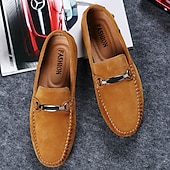 abordables Semi-formel-mocassins classiques en daim bleu marine pour hommes avec détails en métal - idéaux pour les occasions professionnelles décontractées et formelles